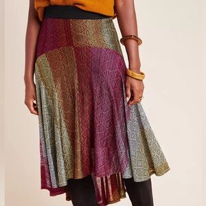 Anthropologie Skirt Cecilia Prado Asymmetrical size large bohemian multicolor